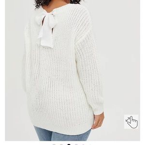 Torrid Cable Tie Back Sweater
